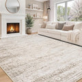 Aelenmu 10x14 Area Rugs for Living Room Dining Room Washable Beige Ivory | Soft by Aelenmu