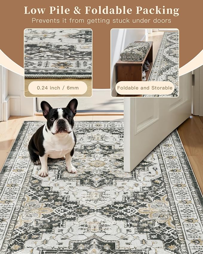 Madane Washable Runner Rug 3x6 Runners - Image 6