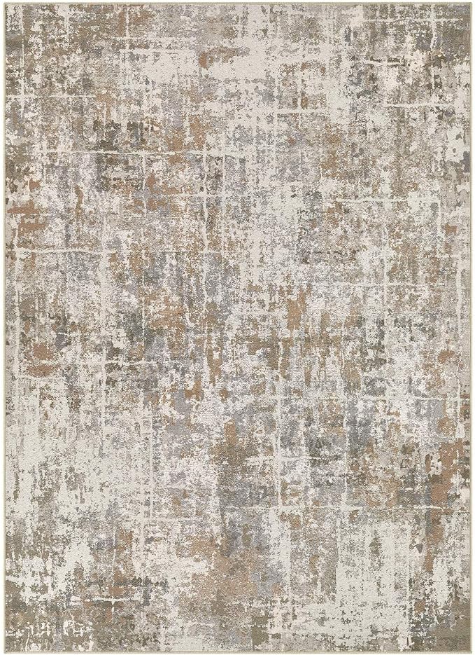 DMOYEST Area Rug Living Room Rugs 9x12 Washable Abstract Carpet | Neutral - Image 9