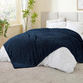 BEDELITE Navy King Blanket for Bed, Soft Cozy Gifts for Women, 108 * 90 | 3D by BEDELITE