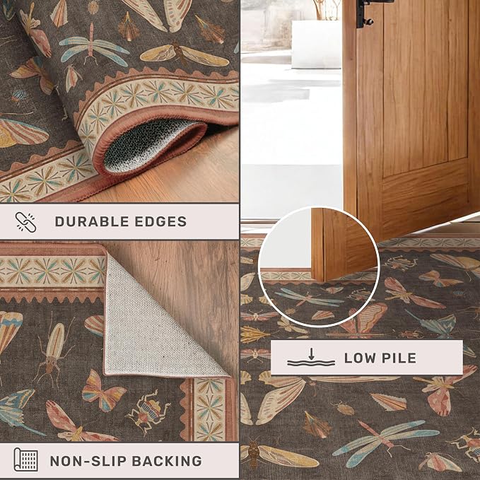 Washable Living Room Area Rug 5x7, Ultra Soft Carpet - Image 5