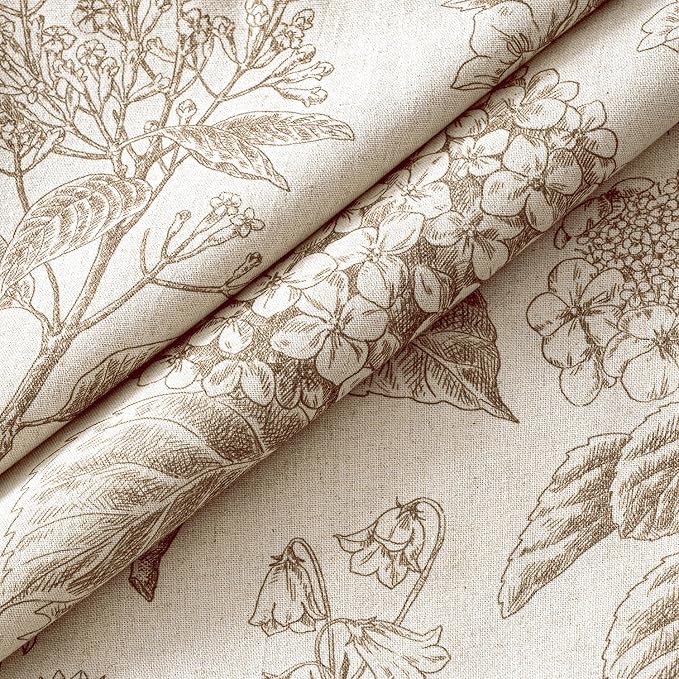 Set of 2 Decorative Floral Pillow Covers 22x22 Inch Light Brown | Neutral - Image 2