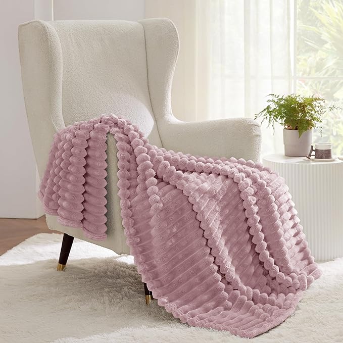 Bedsure Soft Twin XL Blanket for Bed Dorm Pink 66"x90" | Birthday Gifts for - Image 7