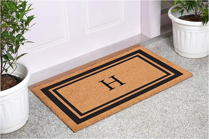Calloway Mills 152961830H Black Border 18" x 30" Monogram Doormat - Image 2