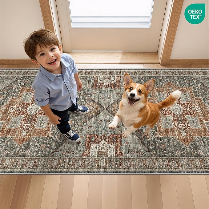 Hallway Runner Rug 2x12 Extra Long Washable Runner, Non Slip Runner - Image 9