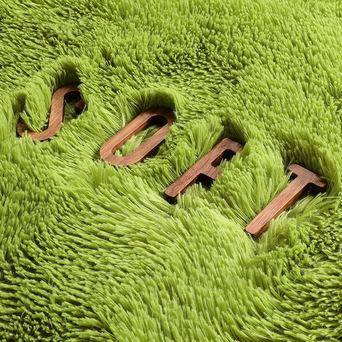 Amdrebio Grass Green Round Rug 4Ft - Image 6