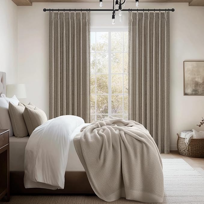 Memory Shape Pinch Pleated 86 Inch Curtains 2 Panels Set - Image 6