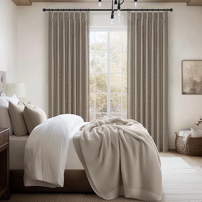 Pinch Pleat Extra Long 132 Inch High Ceiling Curtains - Image 7