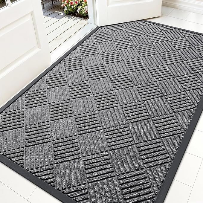 OLANLY Front Door Mat Outside Entrance 59x34, Waterproof Heavy-Duty Doormat | by OLANLY