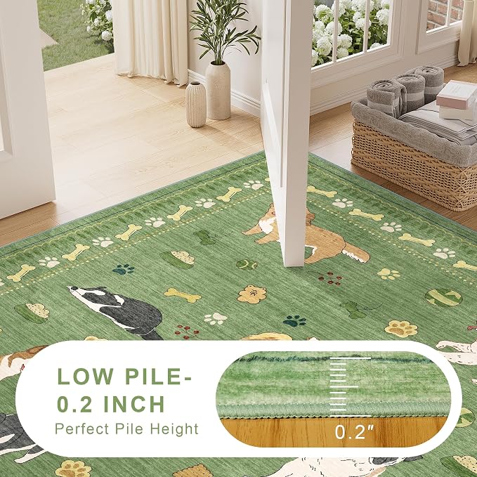DUKINO 2x4 Rug Runner, Washable Dog Bathroom Rug Soft Non Slip, Non-Shedding - Image 9