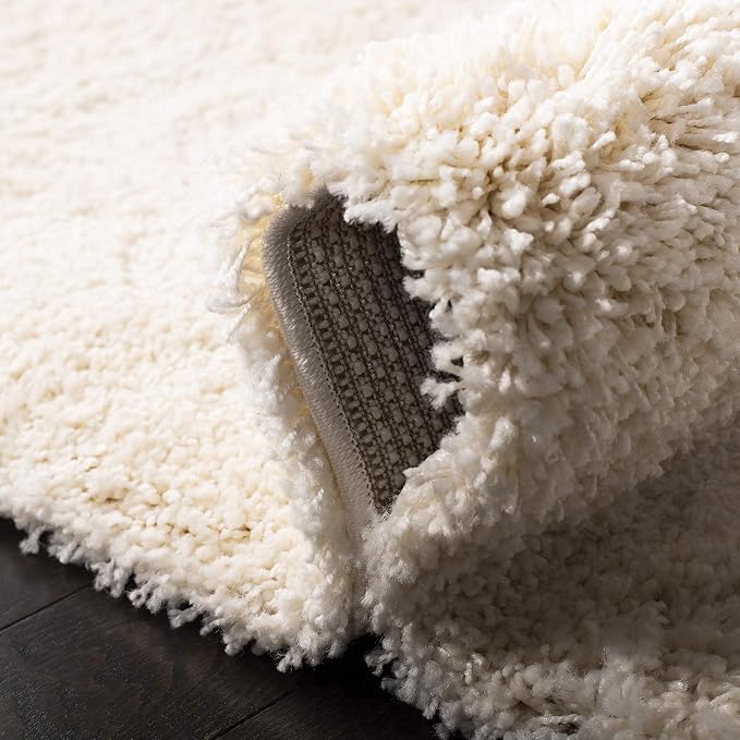 SAFAVIEH California Premium Shag Collection 9'6" x 13' Ivory SG151 Non-Shedding - Image 4
