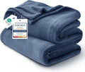 Bedsure GentleSoft Fleece Blanket Twin Size Blue by Unknown
