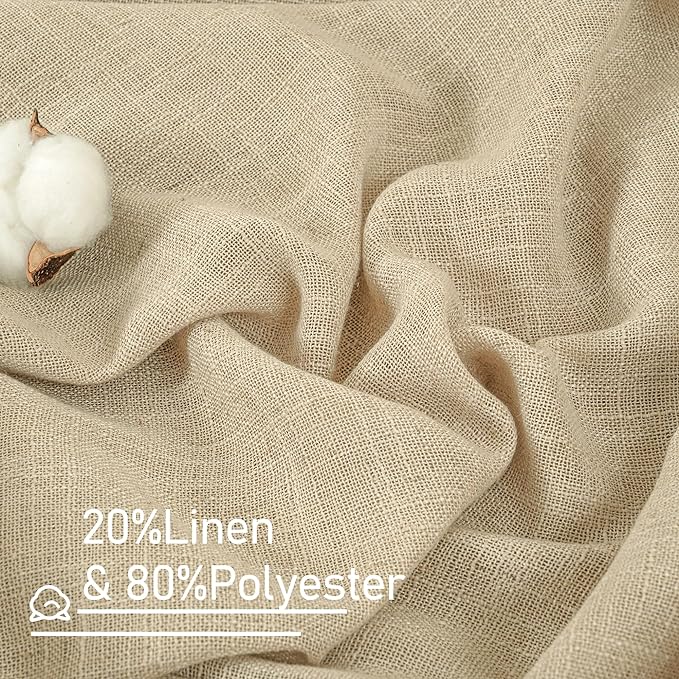 Light Filtering Linen Curtains 84 inches Long - Image 2