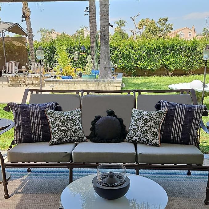 Sqodok Outdoor Cushion Covers 24x22 inch, Wicker Chair - Image 3
