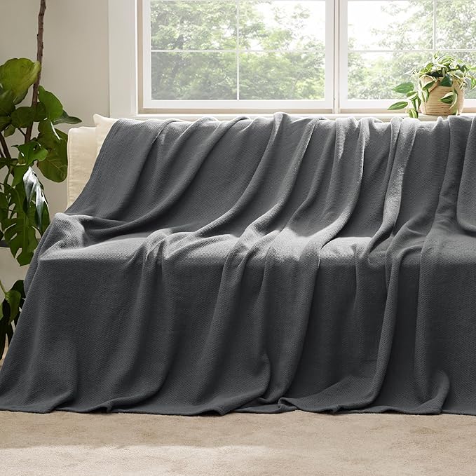 Bedsure 100% Cotton Blanket Full Size - Image 5