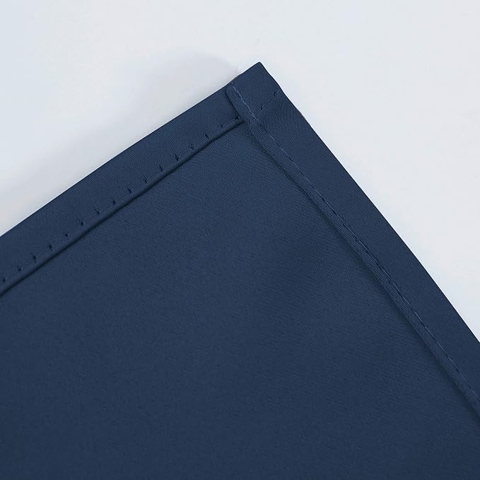 Navy Blue Blackout Curtains 40 x 63 Inch Length/Set of 2 Curtain Panels/Thermal - Image 8