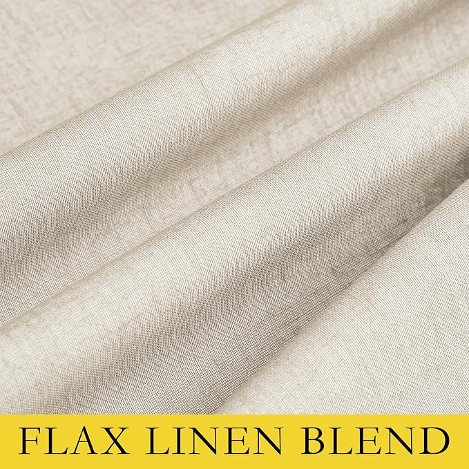 NICETOWN Linen Blackout Curtains 45" Long - Image 8