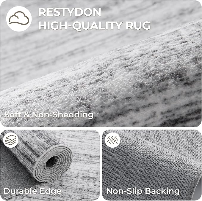 2x8 Runner Rug Non Slip, Washable Hallway Runner Rug, Nursery Room, Soft Runner - Image 7