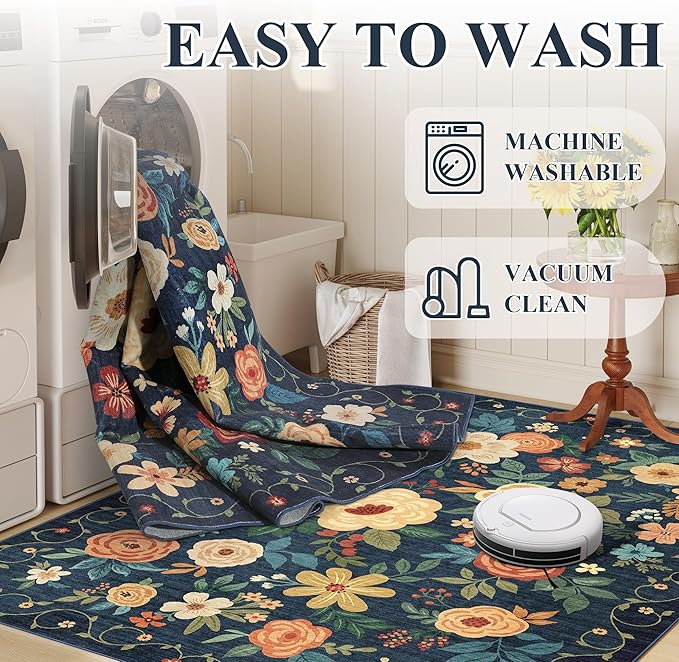 DUKINO 2x3 Entryway Rug, Door Mat Soft Washable Rug Non Slip, Non-Shedding - Image 6
