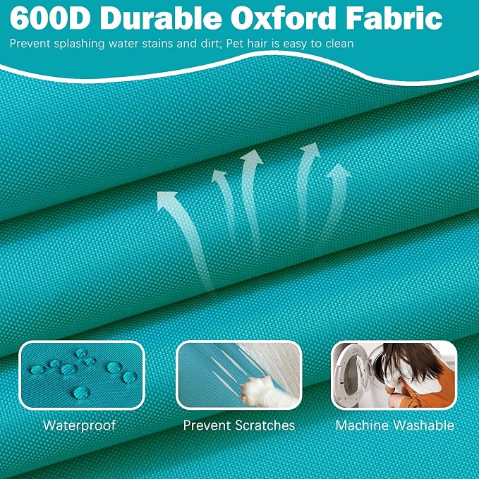 Sqodok Patio Cushion Cover 21x19 inch, Outdoor Seat Cushion Slip Cover - Image 3