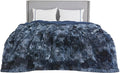 Bedsure GentleSoft Fluffy Tie Dye Navy Blue King Size Blanket by Unknown