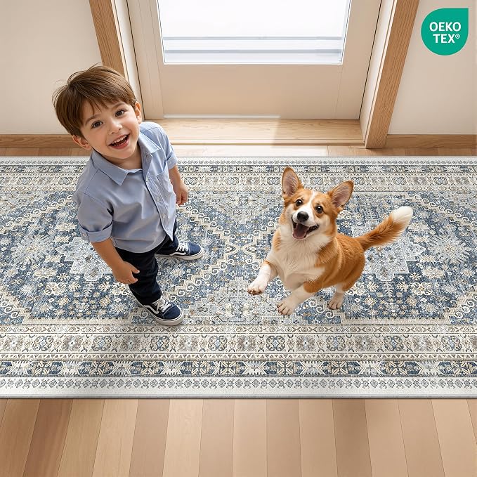 Hallway Runner Rug 2x12 Extra Long Washable Runner, Non Slip Runner - Image 9