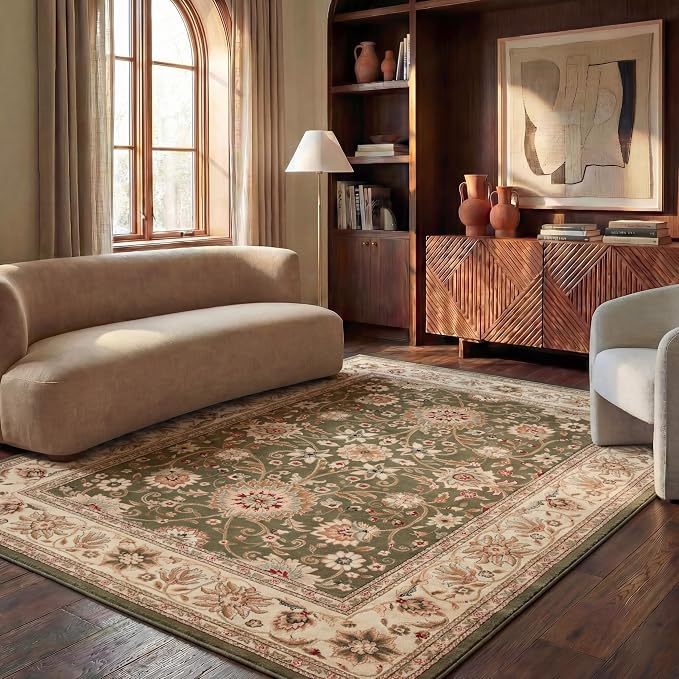 SAFAVIEH Lyndhurst Area Rug 6x8, Traditional Sage & Ivory LNH212C - Image 2