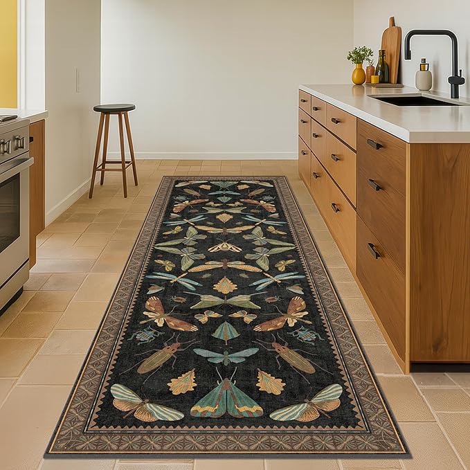 Green and Black 3x12 Long Runner Rugs - Image 3