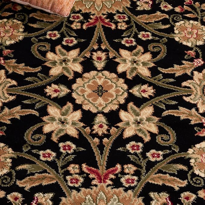 SAFAVIEH Lyndhurst Area Rug 6x8, Traditional Black & Red LNH212G - Image 5