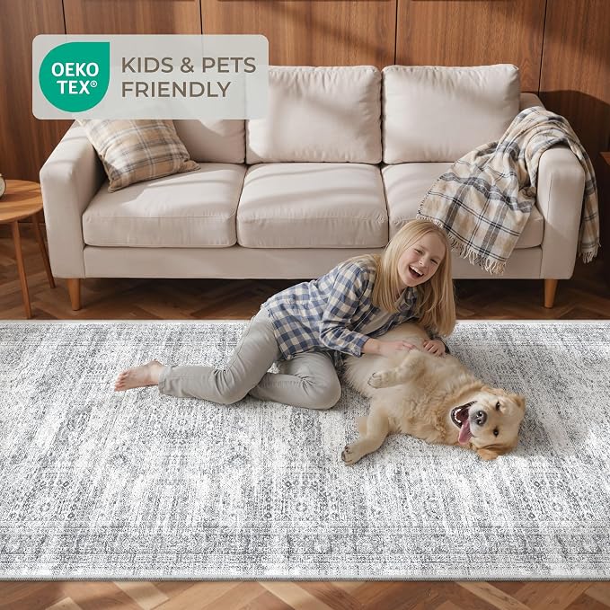 3x16 Runner Rug Non Slip, Washable Hallway Runner Rug, Living Room, Extra Long - Image 9