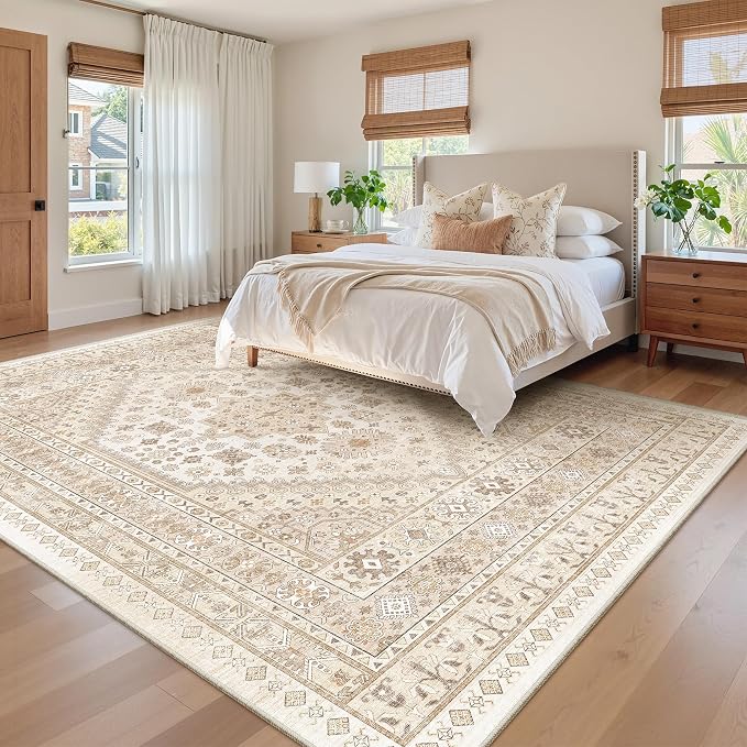 8x10 Area Rugs for Living Room, Large Washable Rug, Dining Room, Low Pile - Image 9