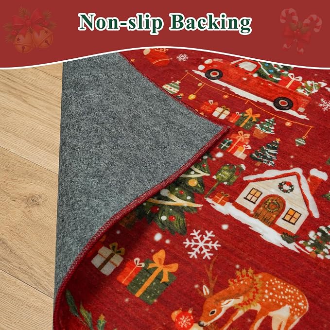 Christmas Runner Rug 2x5 for Hallway - Image 7