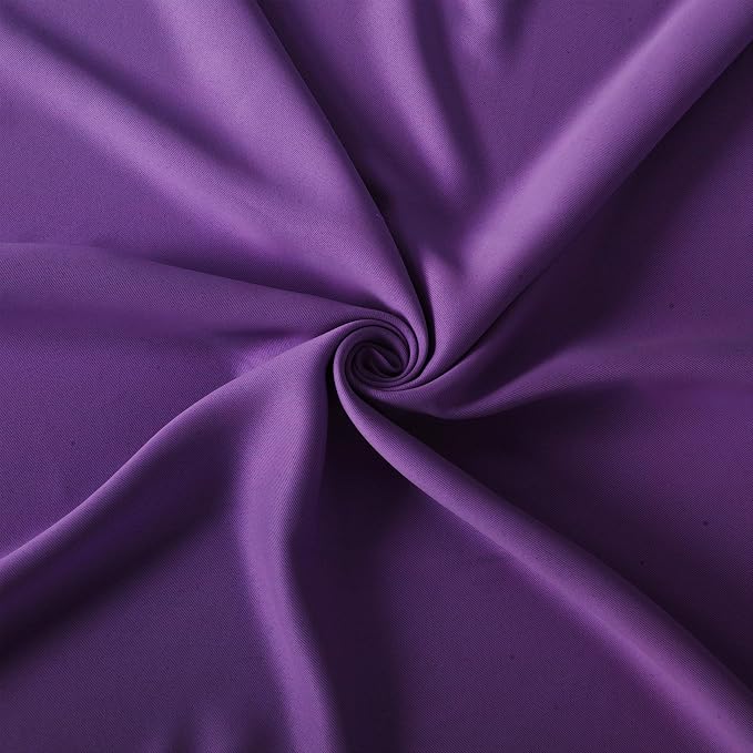 Purple Thermal Blackout Curtains/42 x 72 Inch/Set of 2 Panels Room Darkening - Image 5