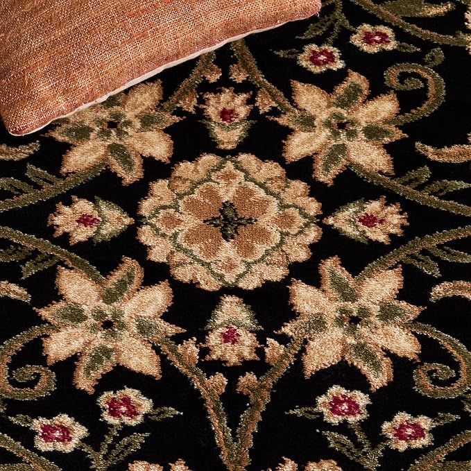 SAFAVIEH Lyndhurst Area Rug 6x8, Traditional Black & Ivory LNH212A - Image 7