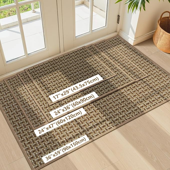 Door Mat Indoor Entrance 17"x29", Absorbent Indoor Door Mat, Non Slip Rubber - Image 7