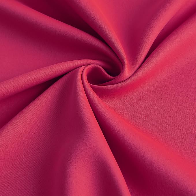 Hot Pink Fuchsia Pinch Pleated Curtains Blackout 84 Inches Long, Room Darkening - Image 7