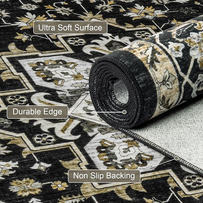 6x9 Area Rugs Living Room: Washable Rug - Image 7