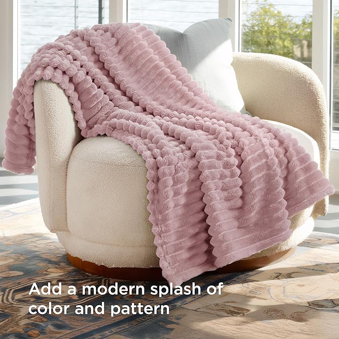 Bedsure Soft Twin XL Blanket for Bed Dorm Pink 66"x90" | Birthday Gifts for - Image 3