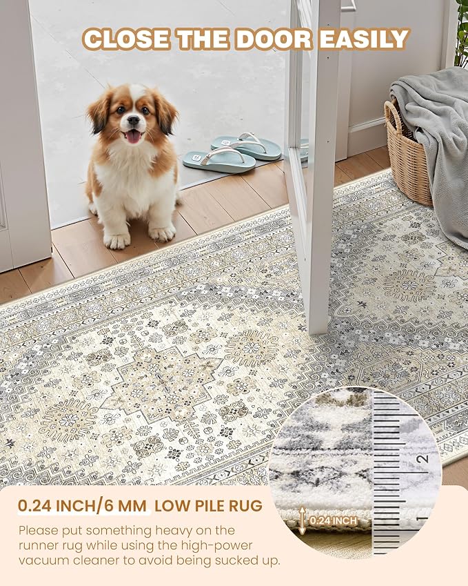 Kitchen Runner Rug Non Slip Washable Rugs 2.5x8, Carpet Runner - Image 6