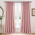 RYB HOME Linen Semi Sheer Curtains by RYBHOME