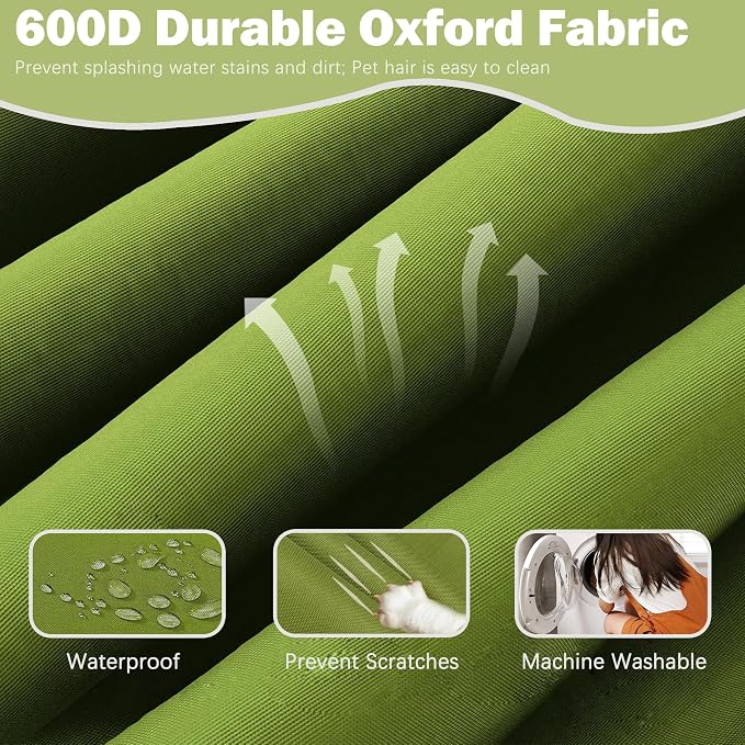 Sqodok Patio Cushion Cover 24x24 inch, Outdoor Seat Cushion Slip Cover - Image 4