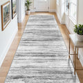 4x9 Wide Washable Runner Rug: Easy-to-Clean Runners Grey | Stain & Water by WIEVEDENS