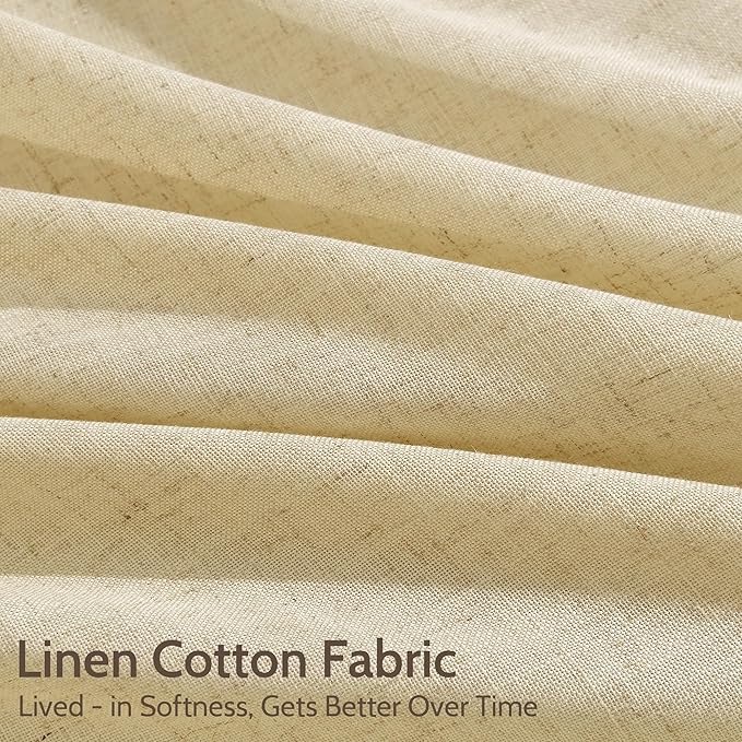 Cream Yellow Curtains 108 Inches Long - Image 4