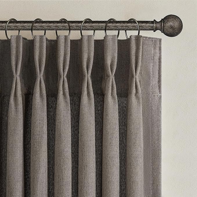 Pinch Pleated Chocolate Tart Semi Sheer Curtains 84 Inches Long - Image 7