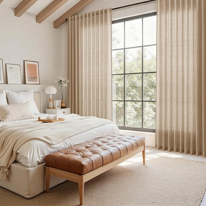 Sand Beige Curtains 96 Inches Long - Image 8