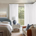 Snow White Pinch Pleat Semi Sheer Linen Curtains W70xL90 1 Panel | Light by Twodrapes