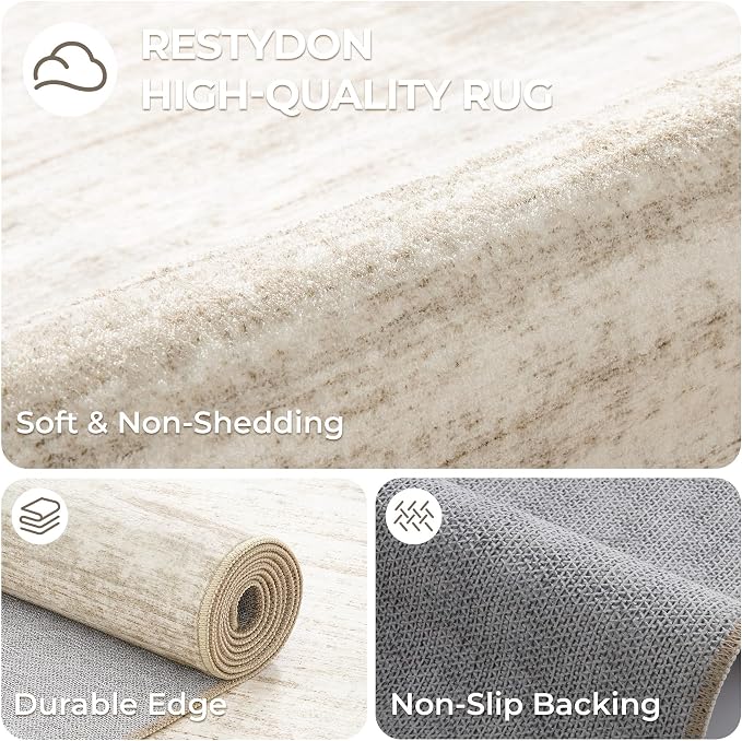 2x4 Rug Runners for Hallways Non Slip, Nursery Room, Soft Runner Rug, Stain - Image 7