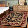 SAFAVIEH Lyndhurst Area Rug 6x8, Traditional Black & Red LNH212G by Unknown