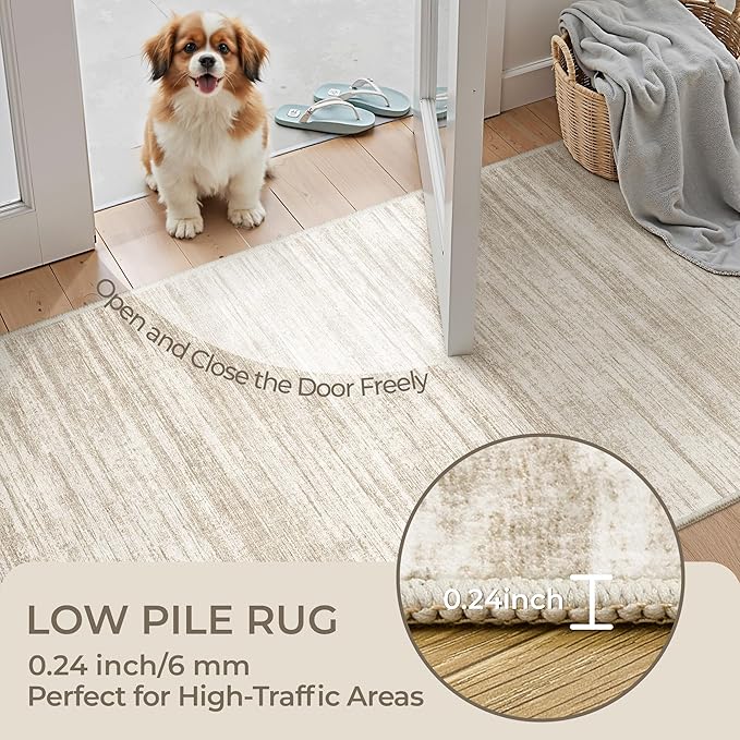 2x3 Rug Non Slip, Small Washable Entryway Rug, Runner - Image 6