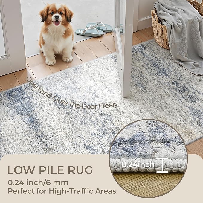 3x10 Runner Rug Non Slip, Washable Hallway Runner Rug, Laundry Room, Soft - Image 6